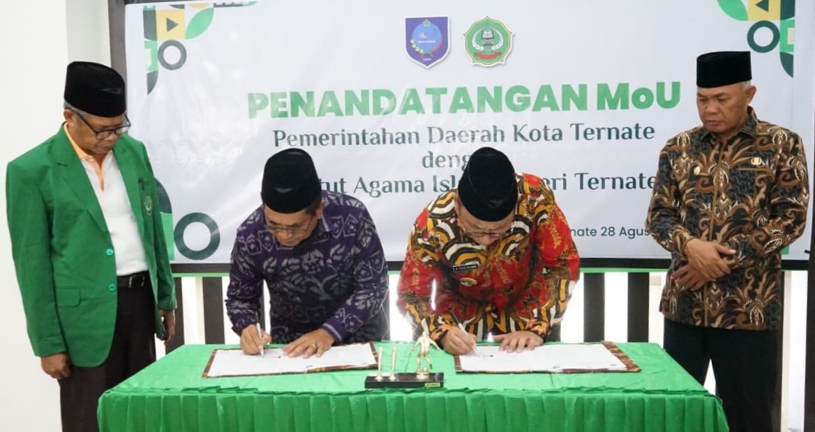 Teken MoU, IAIN Ternate dan Pemkot Ternate Sepakat Tingkatkan SDM di Kota Ternate