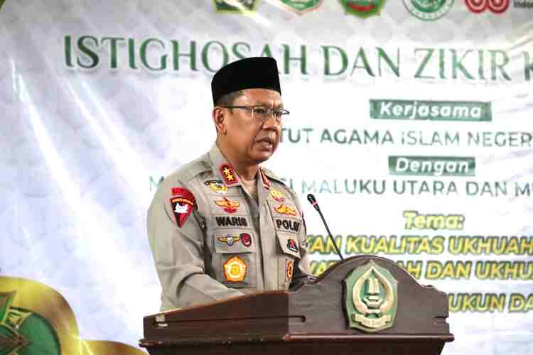 Hadiri Kegiatan Istighosah dan Zikir Kebangsaan di IAIN Ternate, Ini Pesan Kapolda Maluku Utara Irjen Pol Waris Wagono