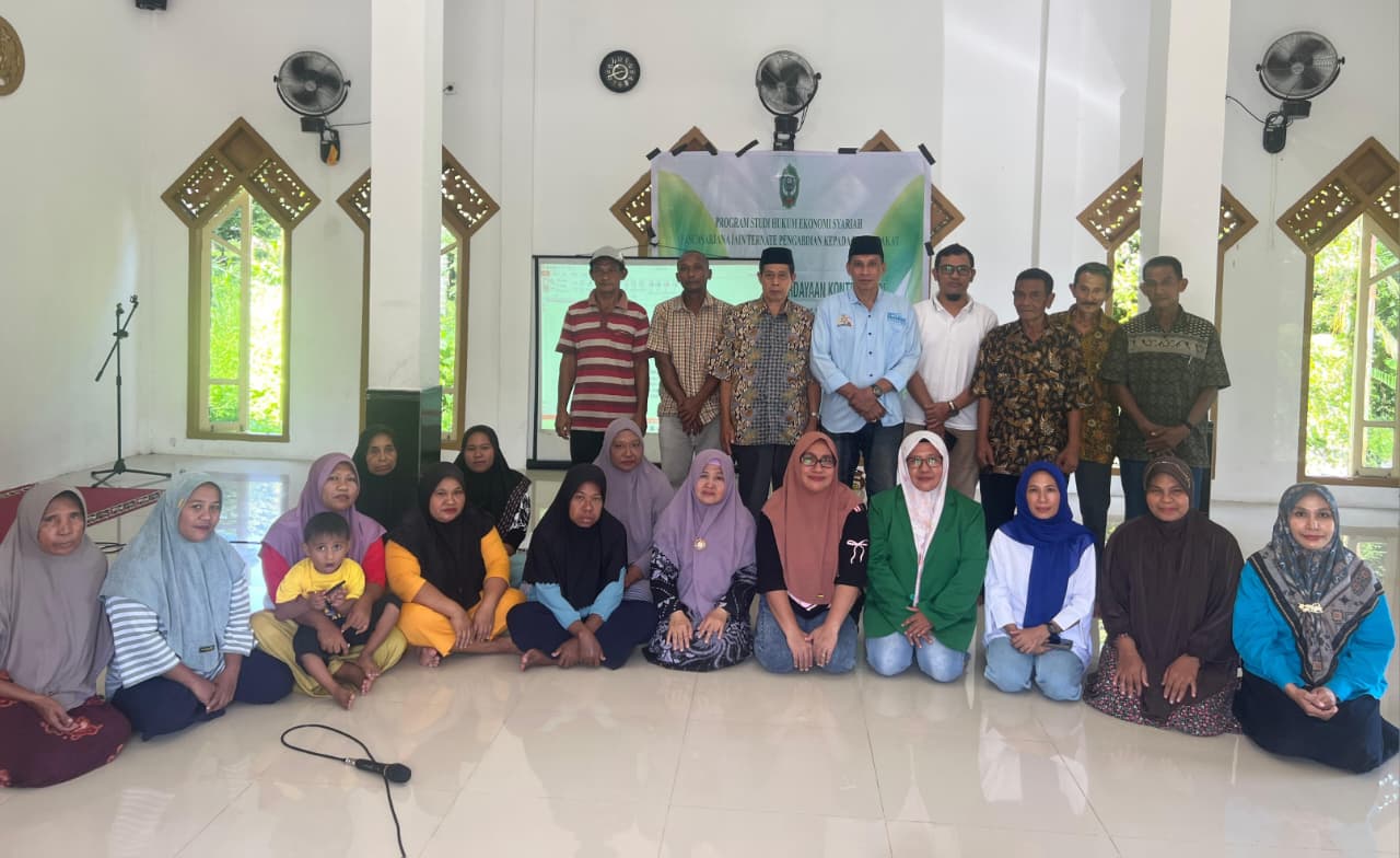 Gelar PKM di Kelurahan Tubo Ternate Utara, Dosen Pascasarjana IAIN Ternate Bahas Soal Kontraktual Hukum Ekonomi Syariah