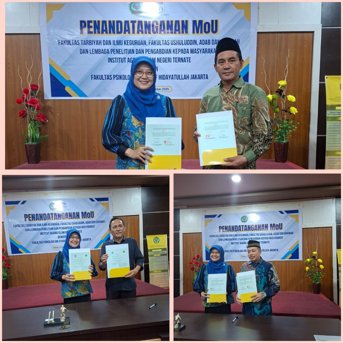Dua Fakultas di IAIN Ternate Sepakat Jalin Kerja Sama dengan Fakultas Psikologi UIN Syarif Hidayatullah Jakarta